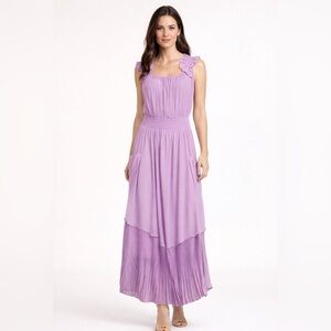 RAMY BROOK
Baylor Pleated Blouson Maxi Dress XS